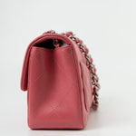 CHANEL Handbag Mini Square Pink Lambskin Quilted Flap SHW - Redeluxe
