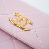CHANEL Handbag Pink 21S Light Pink / Rose Clair Calfskin Quilted All About Pearls Small Hobo Bag - Redeluxe