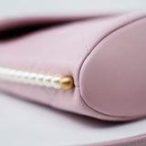 CHANEL Handbag Pink 21S Light Pink / Rose Clair Calfskin Quilted All About Pearls Small Hobo Bag - Redeluxe