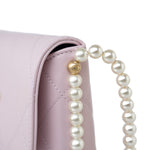 CHANEL Handbag Pink 21S Light Pink / Rose Clair Calfskin Quilted All About Pearls Small Hobo Bag - Redeluxe