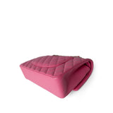 CHANEL Handbag Pink Pink Caviar Quilted Classic Flap Medium Light Gold Hardware - Redeluxe