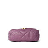 CHANEL Handbag Purple 20B Purple Goatskin Quilted 19 Flap Small Mixed Hardware - Redeluxe
