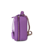CHANEL Handbag Purple 20C Purple Caviar Quilted CC Medium Filigree Vanity Case - Redeluxe