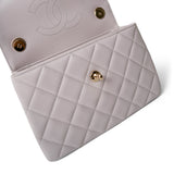CHANEL Handbag Purple Lilac Lambskin Quilted Trendy CC Small Light Gold Hardware - Redeluxe
