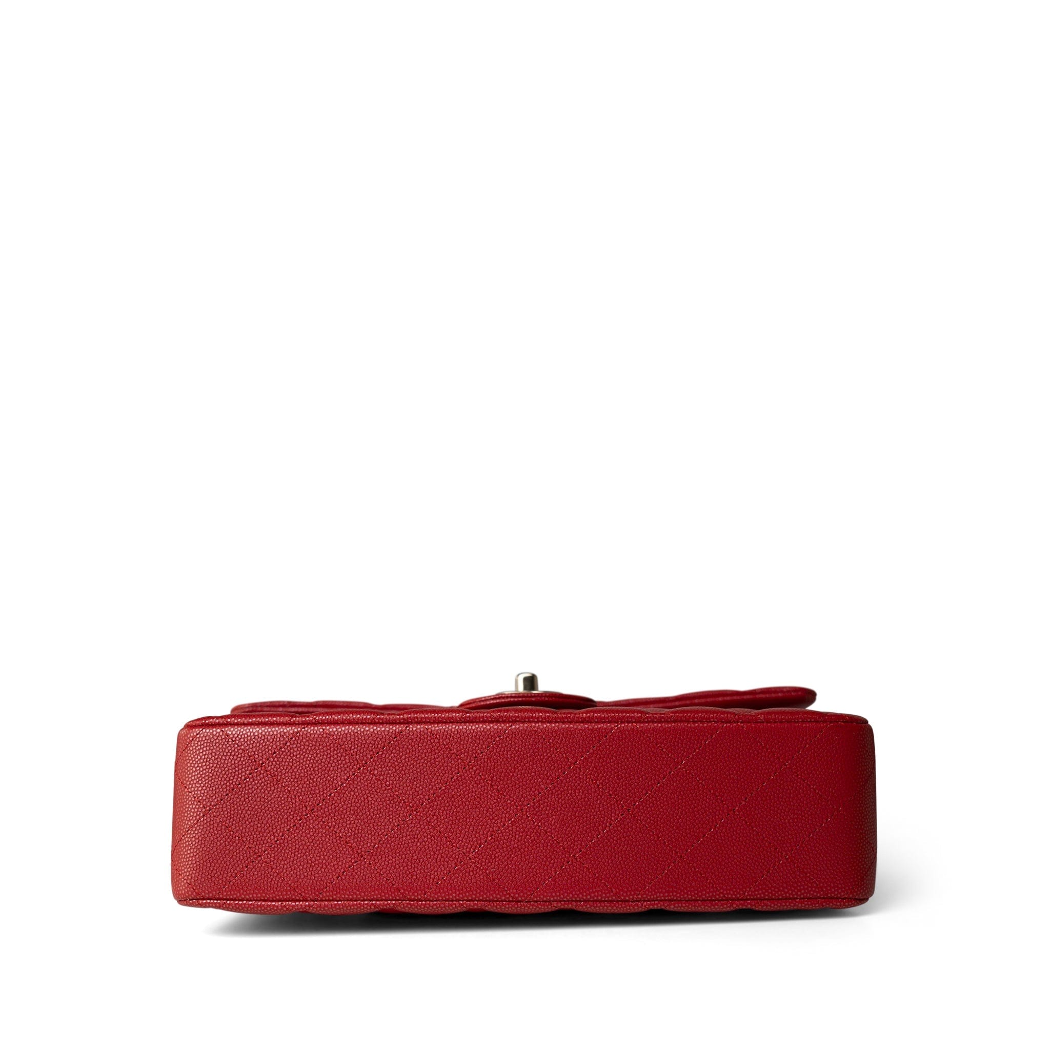 CHANEL Handbag red 21S Iridescent Red Classic Flap Medium Light Gold Hardware - Redeluxe