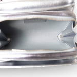CHANEL Handbag Silver Like a Wallet Flap Bag Gradient Quilted Metallic Lambskin Silver Hardware - Redeluxe