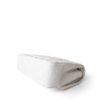 CHANEL Handbag White 20S White Caviar Quilted Classic Flap Medium Light Gold Hardware - Redeluxe