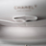 CHANEL Handbag White 20S White Caviar Quilted Classic Flap Medium Light Gold Hardware - Redeluxe