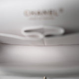 CHANEL Handbag White 20S White Caviar Quilted Classic Flap Medium Light Gold Hardware - Redeluxe