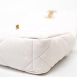 CHANEL Handbag White 21p White 19 Lambskin Quilted 19 Flap Small - Redeluxe