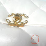 CHANEL Handbag White 21p White 19 Lambskin Quilted 19 Flap Small - Redeluxe