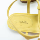 CHANEL Handbag Yellow 20S CC Yellow Sandals Size 39 - Redeluxe