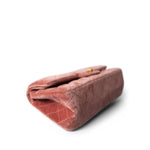 CHANEL Pink Pink/Rose Velvet Quilted Reissue 2.55 Flap 225 Aged Gold Hardware - Redeluxe