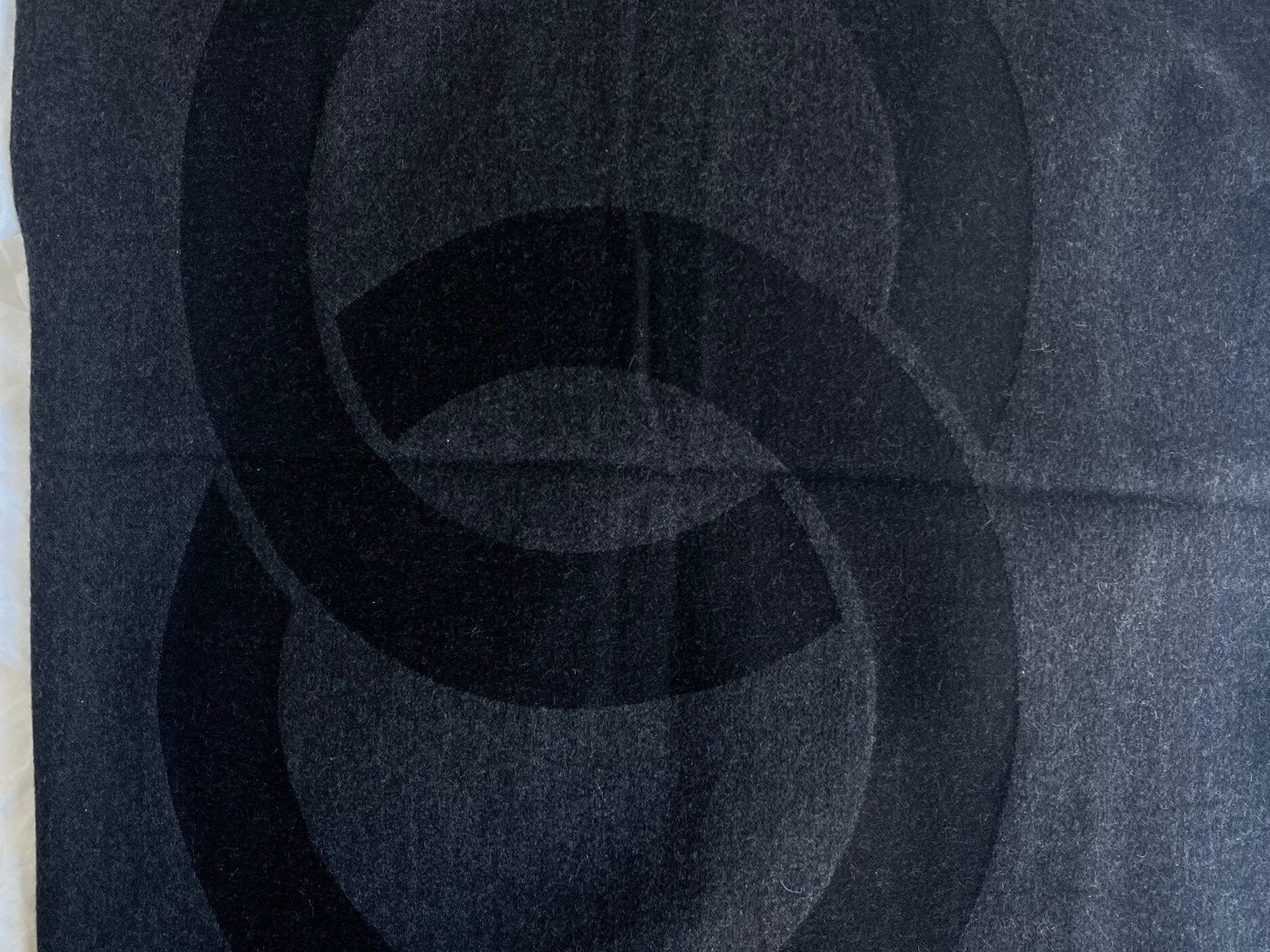 CHANEL Scarf Black Chanel Cashmere Scarf - Black - Redeluxe