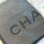 CHANEL Scarf Grey Chanel Cashmere Scarf - Grey - Redeluxe