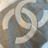CHANEL Scarf Grey Chanel Cashmere Scarf - Grey - Redeluxe