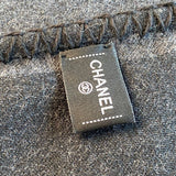 CHANEL Scarf Grey Chanel Cashmere Scarf - Grey - Redeluxe