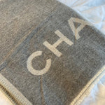 CHANEL Scarf Grey Chanel Cashmere Scarf - Grey - Redeluxe