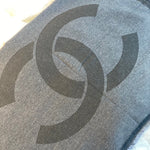 CHANEL Scarf Grey Chanel Cashmere Scarf - Grey - Redeluxe