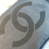 CHANEL Scarf Grey Chanel Cashmere Scarf - Grey - Redeluxe