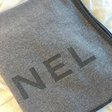 CHANEL Scarf Grey Chanel Cashmere Scarf - Grey - Redeluxe