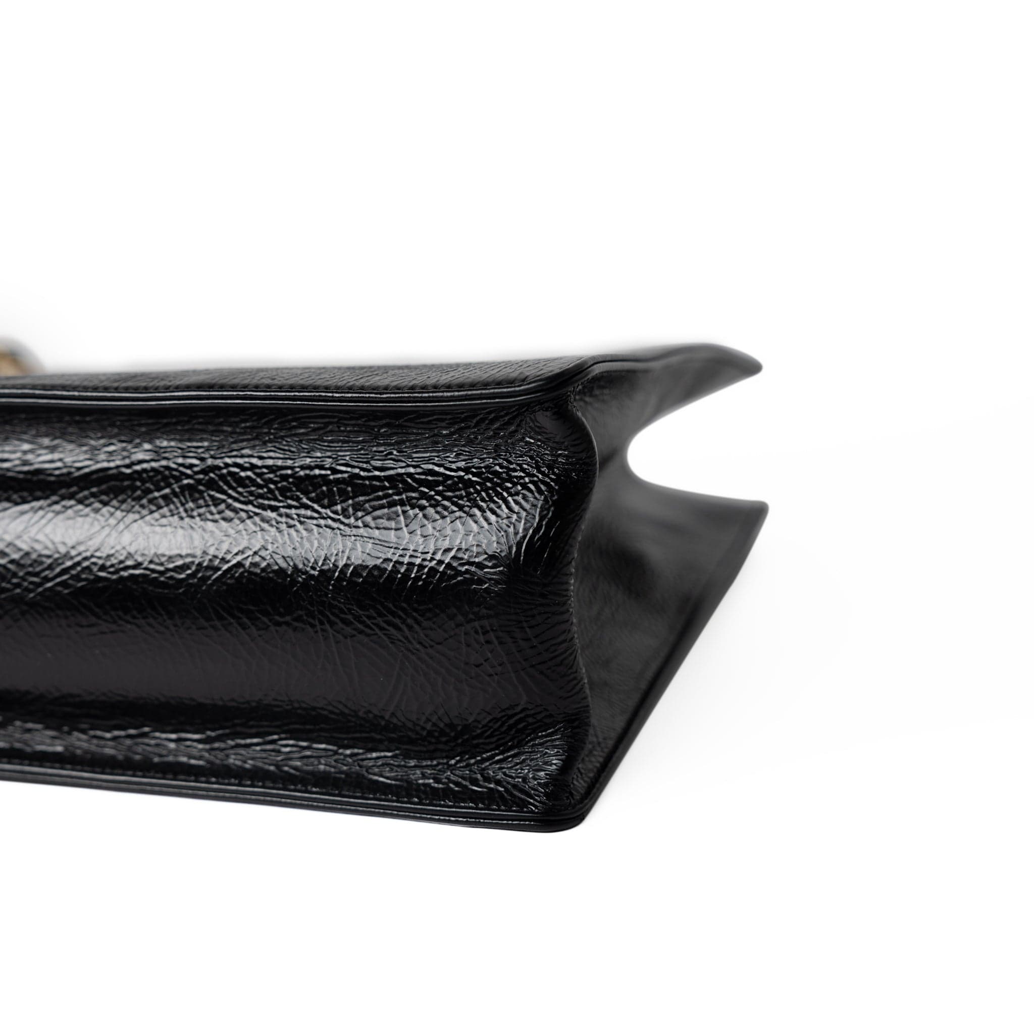 CHANEL Tote 20A Large Black Leather Shopping Tote Antique Gold Hardware - Redeluxe