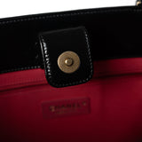 CHANEL Tote 20A Large Black Leather Shopping Tote Antique Gold Hardware - Redeluxe