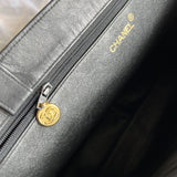 CHANEL Tote Chanel Black Vintage Lambskin Shopping Bag Tote 24K GHW - Redeluxe