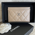 CHANEL Wallet 22A Dark Beige Caviar Quilted Card Holder LGHW - Redeluxe