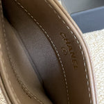 CHANEL Wallet 22A Dark Beige Caviar Quilted Card Holder LGHW - Redeluxe