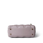 Christian Dior Handbag Lilac Mini Lady Dior Lotus Cannage Pale Lilac Pink Pearlescent Lambskin - Redeluxe