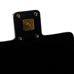 Fendi Handbag Fendi Fab Black Shoulder Bag Gold Hardware - Redeluxe