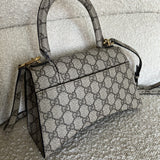 Gucci Handbag Gucci x Balenciaga The Hacker Project Small Hourglass Top Handle Bag Beige /Ebony - Redeluxe