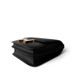 Hermes Black Constance 24 Black Epsom Rose Gold Plated C Stamp - Redeluxe