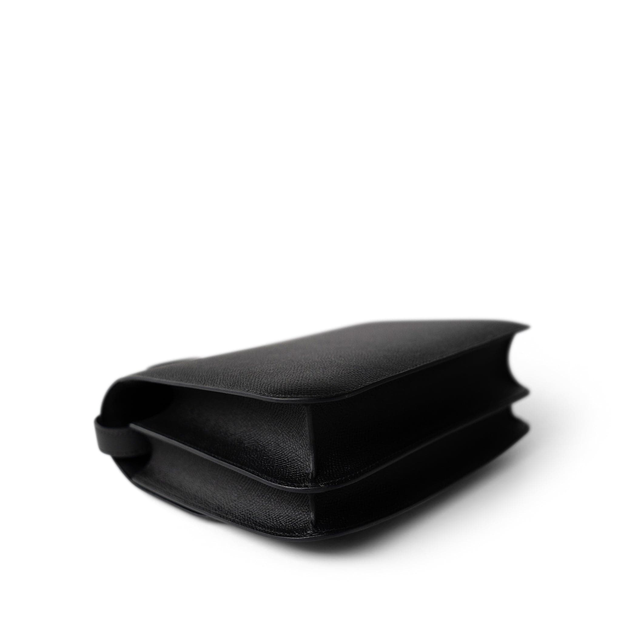 Hermes Black Constance 24 Black Epsom Rose Gold Plated C Stamp - Redeluxe
