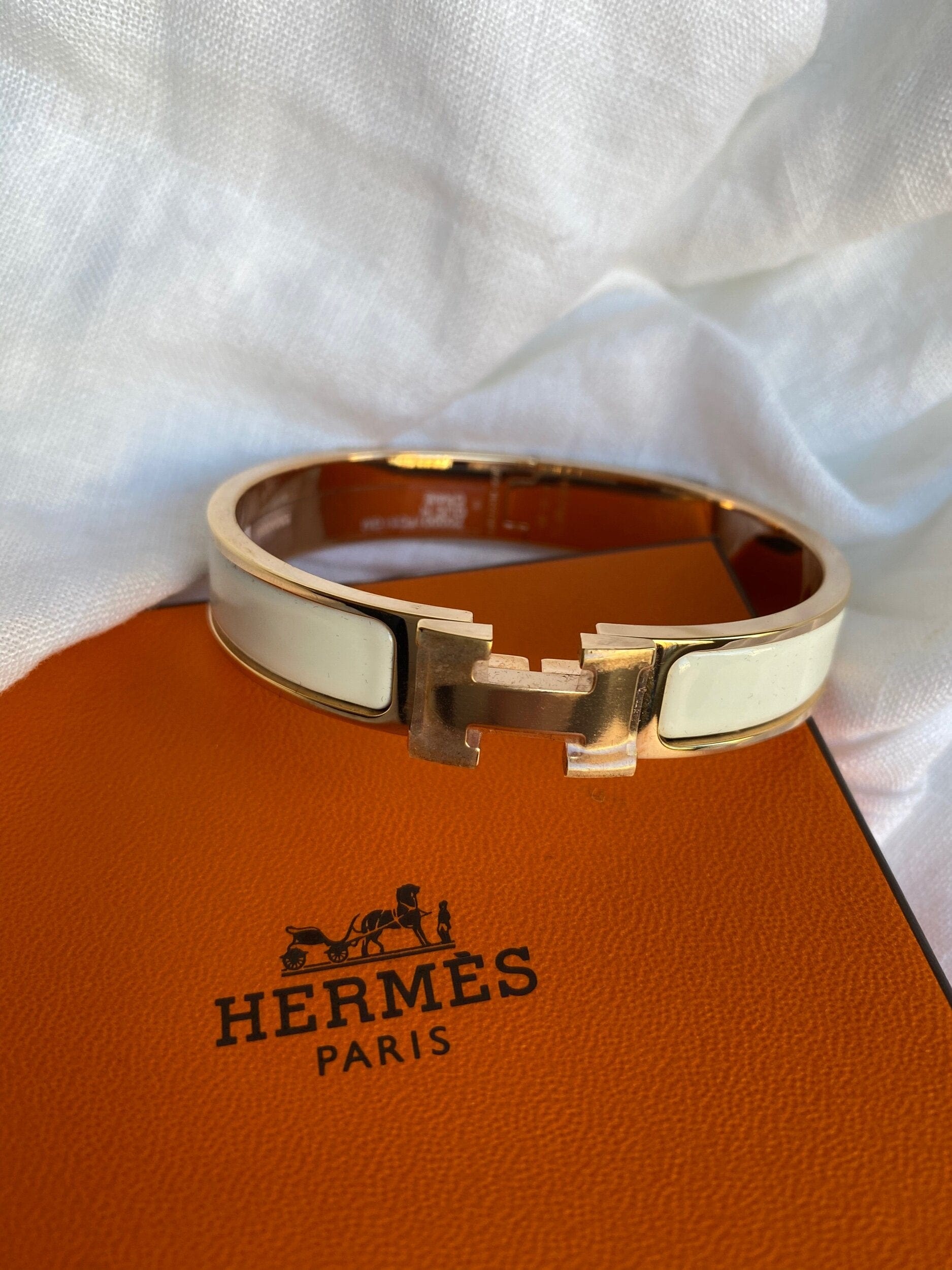 Is Hermes Bracelet Real Gold Hermes Clic H Craie GM Bracelet
