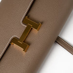 Hermes Clutch Hermès Etoupe Epsom Constance To Go Wallet 18cm Gold Hardware - Redeluxe
