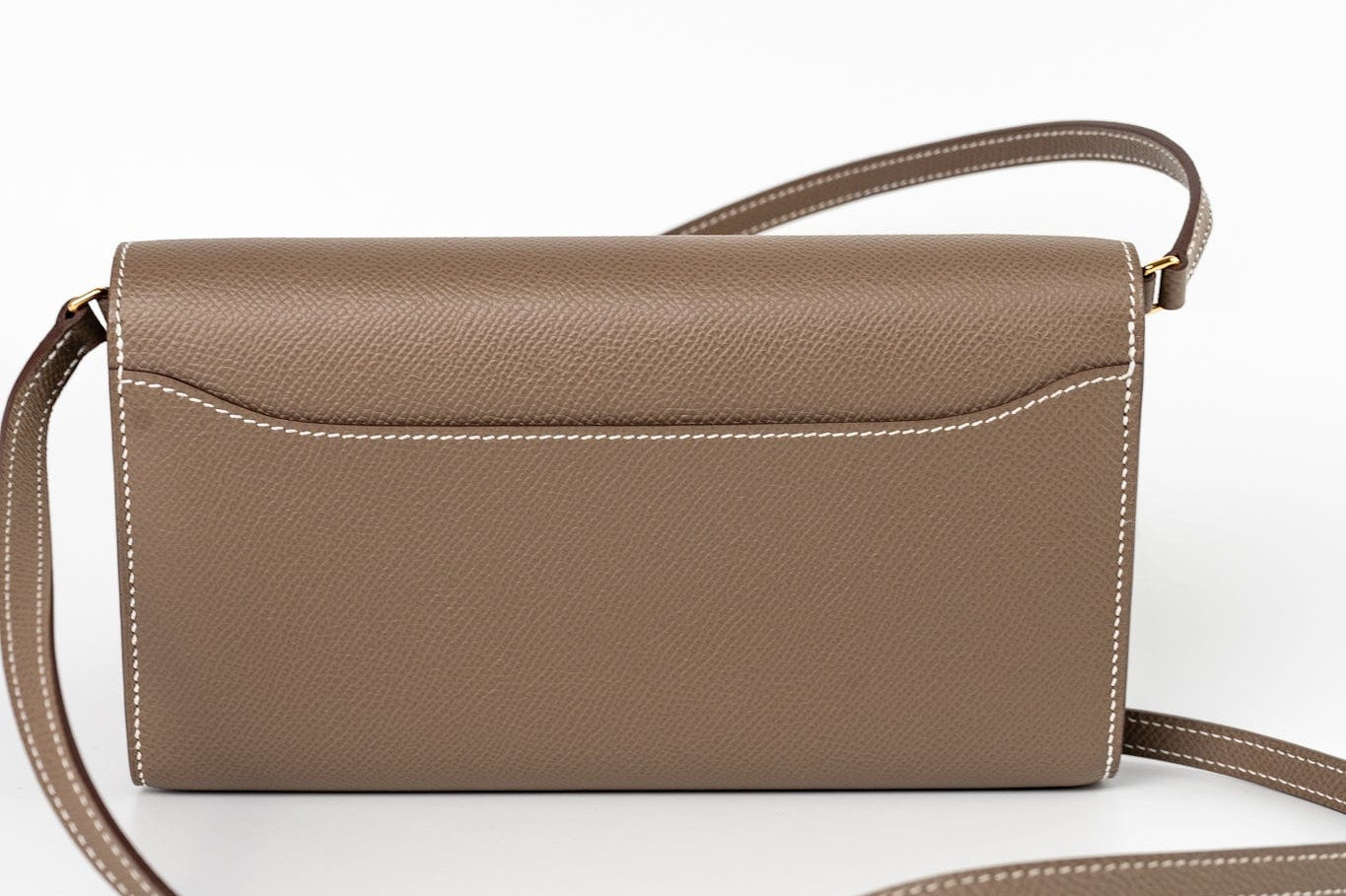 Hermes Clutch Hermès Etoupe Epsom Constance To Go Wallet 18cm Gold Hardware - Redeluxe