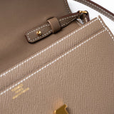 Hermes Clutch Hermès Etoupe Epsom Constance To Go Wallet 18cm Gold Hardware - Redeluxe