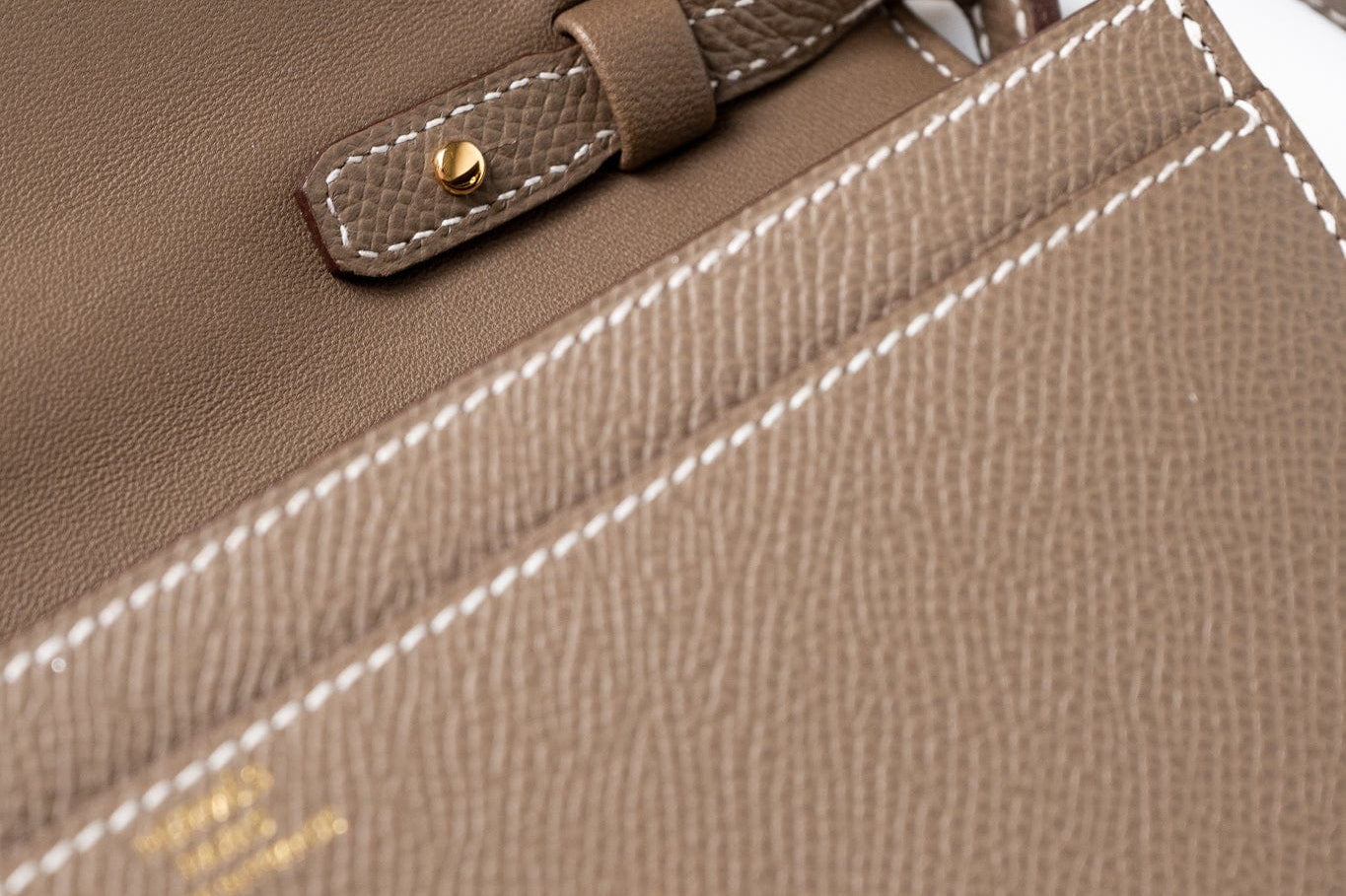 Hermes Clutch Hermès Etoupe Epsom Constance To Go Wallet 18cm Gold Hardware - Redeluxe