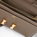Hermes Clutch Hermès Etoupe Epsom Constance To Go Wallet 18cm Gold Hardware - Redeluxe
