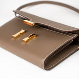 Hermes Clutch Hermès Etoupe Epsom Constance To Go Wallet 18cm Gold Hardware - Redeluxe