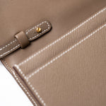 Hermes Clutch Hermès Etoupe Epsom Constance To Go Wallet 18cm Gold Hardware - Redeluxe