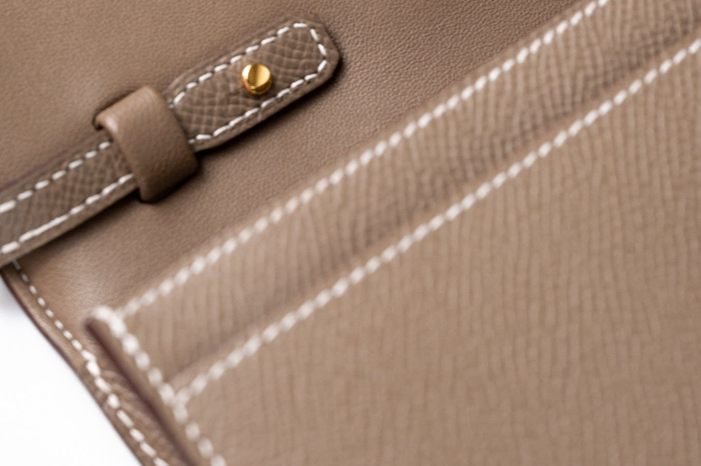Hermes Clutch Hermès Etoupe Epsom Constance To Go Wallet 18cm Gold Hardware - Redeluxe