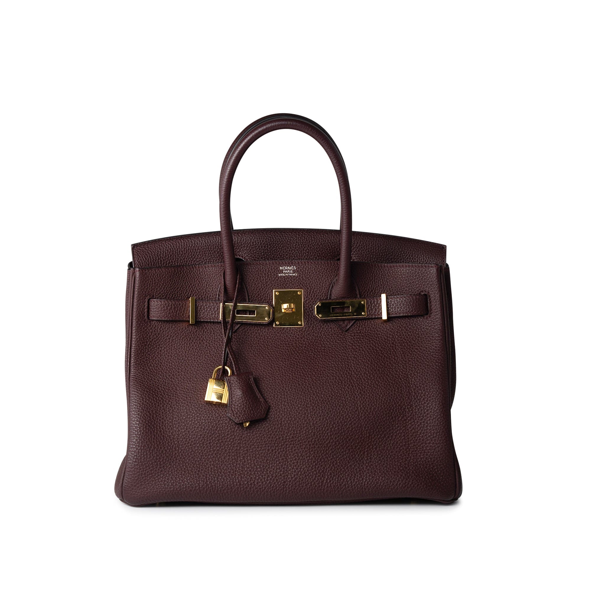 Birkin 30 Bordeaux Veau Togo Leather Gold Plated Hardware A Stamp
