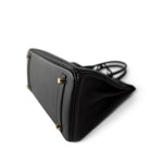 Hermes Handbag Black Birkin 30 Black Epsom Gold Plated Z Stamp - Redeluxe