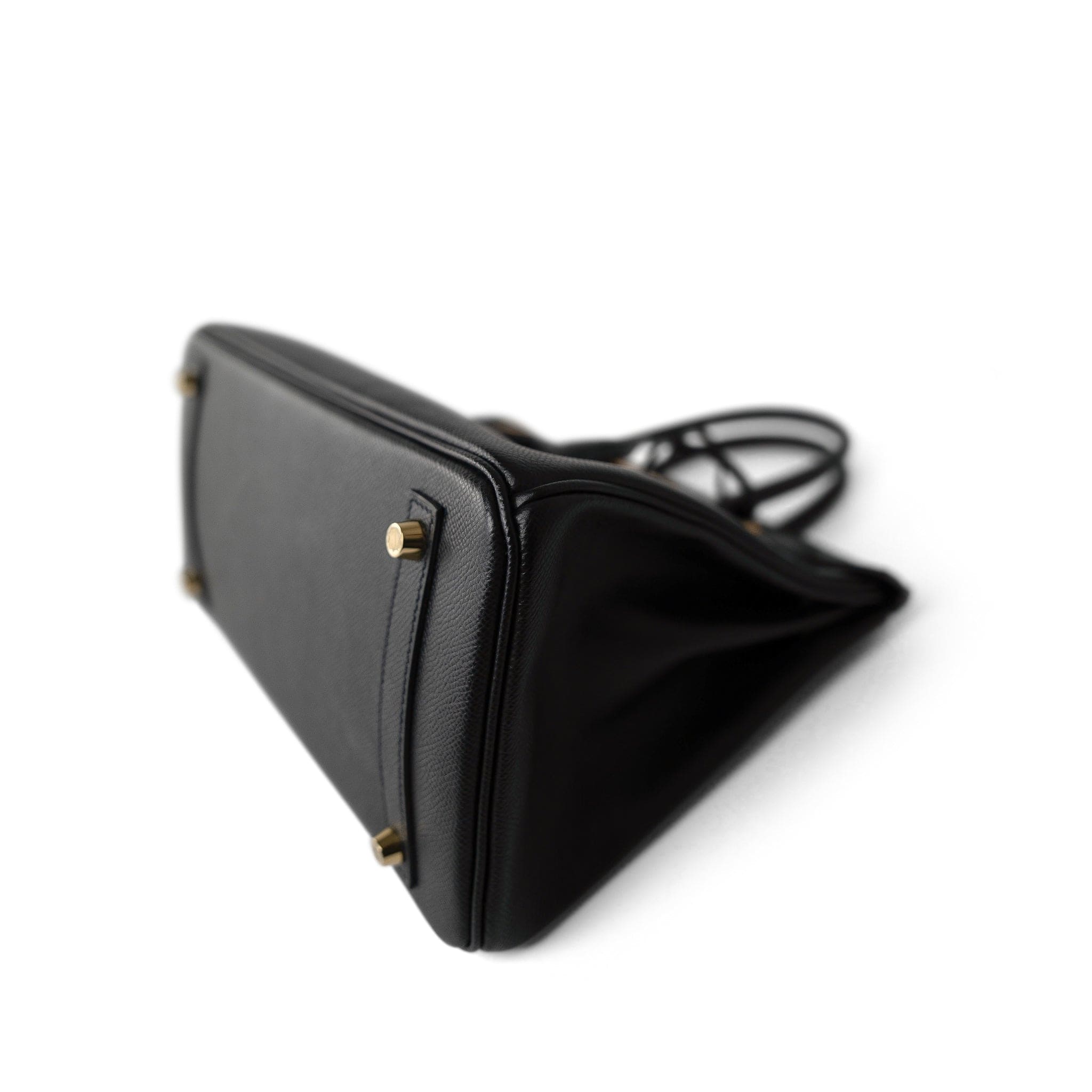 Hermes Handbag Black Birkin 30 Black Epsom Gold Plated Z Stamp - Redeluxe