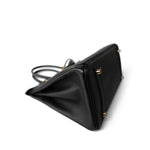 Hermes Handbag Black Birkin 30 Black Epsom Gold Plated Z Stamp - Redeluxe