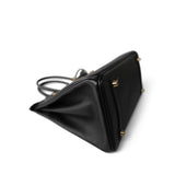 Hermes Handbag Black Birkin 30 Black Epsom Gold Plated Z Stamp - Redeluxe