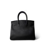 Hermes Handbag Black Birkin 30 Black Epsom Gold Plated Z Stamp - Redeluxe